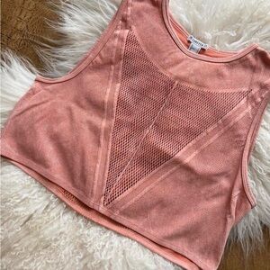 NWOT Forever 21 Mesh Panel Cropped Tank Top